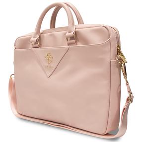 Klēpjdatoru soma Guess Triangle 4G, rozā krās., 15-16"