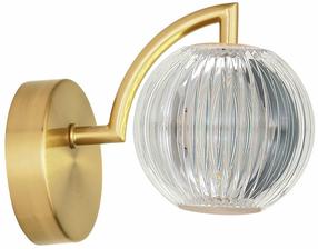 Lampa sienas Light Prestige Brillant LP-3303/1W GD, LED, 3000 - 6000 °K, 1 x 5 W, caurspīdīga krās. / zelta krās.