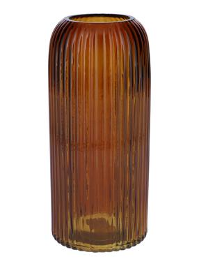 Vāze Nora 664551700, 20 cm, caurspīdīga krās./oranža krās.