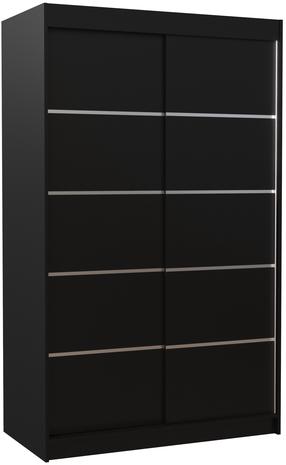 Spinta ADRK Benisso, juoda sp., 120 cm x 58 cm x 200 cm