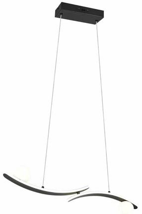 Šviestuvas lubų Trio Napoli, LED, 2300 - 4000 °K, 1 x 27 W, balta sp./juoda sp. / juoda sp.