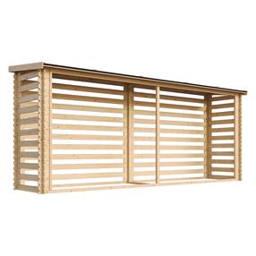 Sodo malkinė Timbela M203, 112 cm x 458 cm x 199 cm, 6954 l, rusva sp.