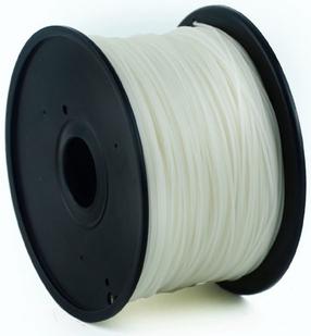 Филамент Gembird 3DP-PLA Natural, 330 м, белый цв.