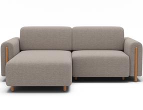 Modulinė sofa Acossta, smėlio sp., dešininė, 154 x 244 cm x 95 cm