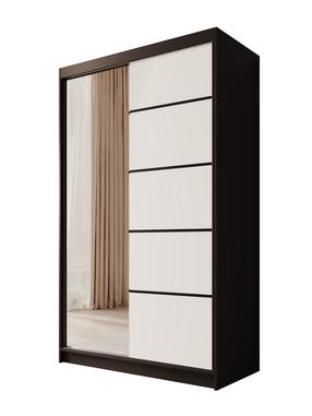 Spinta ADRK Castello, balta sp./juoda sp., 120 cm x 58 cm x 200 cm, su veidrodžiu