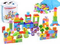 Medinės kaladėlės Farm Animals Blocks, 100 vnt.