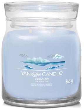 Свеча, ароматическая Yankee Candle Signature Ocean Air, 35 - 50 час, 368 г, синий цв.