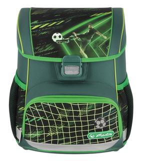 Mokyklinė kuprinė Herlitz Loop GAME CHANGER 50046300, juoda sp./žalia sp., 37 cm x 31 cm x 22 cm