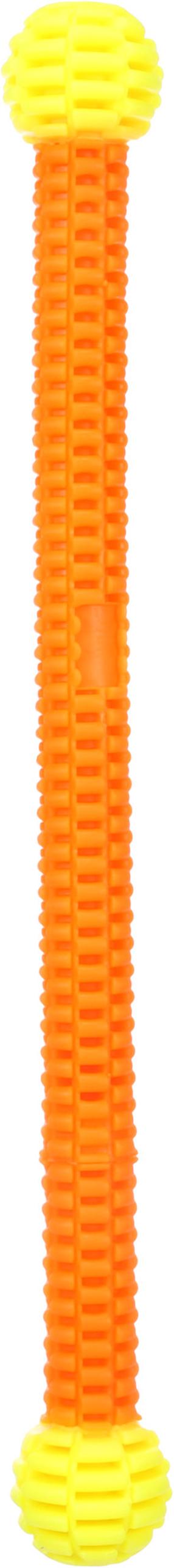 Mänguasi koerale, tassimiseks Flamingo Lipa Stick 523449, 45.8 cm, Ø 4.9 cm, kollane v./oranž v.