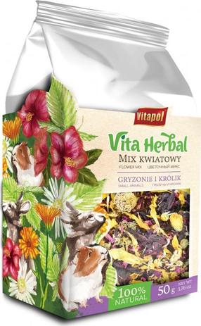 Väikeloomade toit Vitapol Vita Herbal, küülikutele/merisigadele/närilistele, 0.05 kg