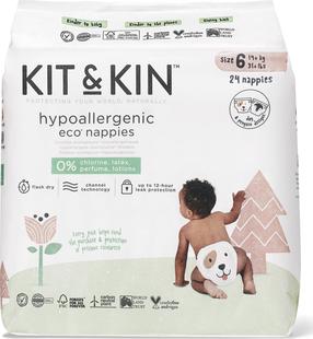 Подгузники-трусики Kit & Kin Dog/Penguin, 6 размер, 15 кг, 24 шт.