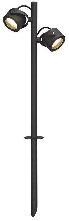 Savienojams āra apgaismojums SLV Sitra 360 SL Spike, 9W, GX53, IP44, antracīta krās., 11.6 cm x 67 cm