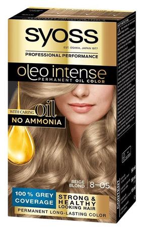 Juuksevärv Syoss Oleo Intense, 8.05 beige blond v., 8.05 Beige Blond, 115 ml