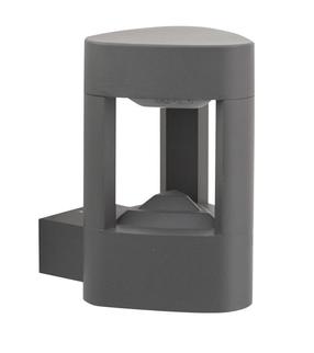 Pastatomas lauko šviestuvas Su-Ma Fan, 11W, GX53, IP54, juoda sp., 12.5 cm x 20 cm