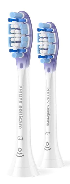 Elektrinio dantų šepetėlio galvutė Philips HX9052/87, balta sp./violetinė sp., 2 vnt.