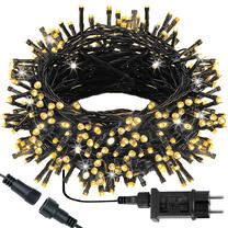 Lempučių girlianda Springos CL0544, 27.5 m, šilta balta / šalta balta sp., 500 LED, Žalia sp.