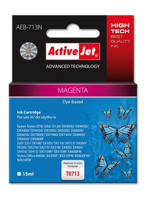 Rašalinio spausdintuvo kasetė ActiveJet Supreme Epson T0713, raudona sp./rožinė sp., 15 ml