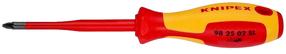 Atsuktuvas Knipex Pozidriv 98 25 02 SL, kryžminis, izoliuotas, 21.2 cm