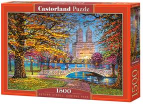 Dėlionė Castorland Autumn Stroll Central Park 1500 el. C-151844-2, 68 cm x 47 cm, 1500 vnt., įvairių spalvų