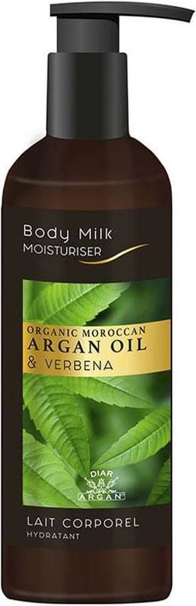 Kūno pienelis Diar Argan Moisturizer Argan Oil & Verbena, 200 ml