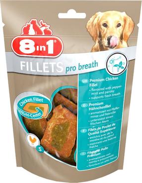 Skanėstas šunims 8in1 Fillets Pro Breath, 0.08 kg
