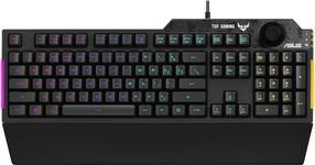 Vadu spēļu tastatūra Asus TUF Gaming K1 TUF Gaming K1, EN, melna krās.