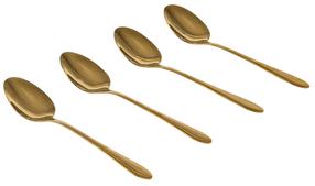 Dessertlusikas Homla Abele 244288, roostevaba teras, kuldne v., 4 tk, 14 cm