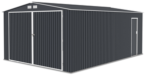 Sodo sandėliukas Kingston, 540 cm x 380 cm x 232 cm, pilka sp.