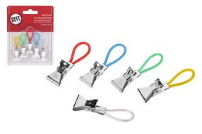 Klips Towel clips, 5 gab., (krāsa/dizains tiek izvēlēts nejauši)