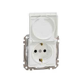 Kontaktligzda Schneider Electric Sedna Design SDD211023, Iezemēta rozete, IP44, balta krās.