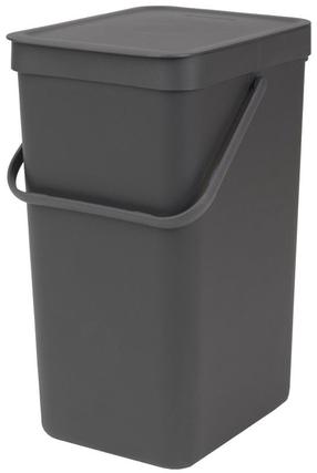 Šiukšliadėžė Brabantia 109966, pilka sp., 16 l, 40.1 cm x 22 cm