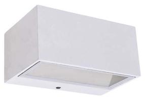 Õue seinavalgusti Lutec Gemini, 10.5W, LED, IP54, valge v., 6.5 cm x 8.9 cm
