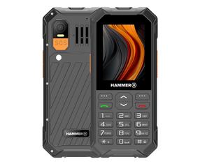 Telefons ar pogām Hammer Hammer 6 LTE, 2 GB, melns krās.