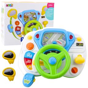Interaktīva rotaļlieta, stūre Lean Toys Dreaming Party, 16.8 cm, daudzkrāsaina