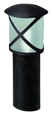 Pastatomas lauko šviestuvas Domoletti EL-341PE2, 100W, E27, IP44, juoda sp., 17 cm x 50 cm