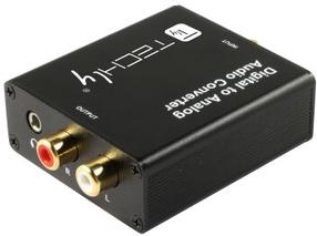 Adapteris Techly Digital to Analog Audio Converter IDATA SPDIF-9 Toslink/RCA female, 3.5 mm/2 x RCA female, juoda sp.