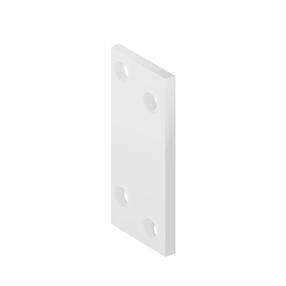 Tvirtinimo plokštelė Haushalt, 80 mm x 20 mm x 2 mm