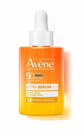 Veido serumas Avene Ultra Activates Glow, 30 ml, SPF 50+