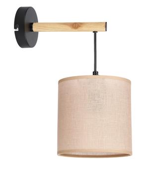Lampa sienas Candellux Lighting Combi, E27, 1 x 60 W, bēša krās. / melna krās.
