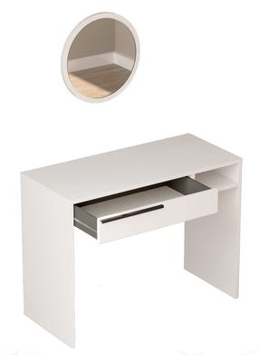 Kosmetinis staliukas Kalune Design ON18-W, balta sp., 75 cm x 100 cm x 44.5 cm