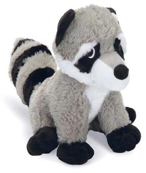 Rotaļlieta sunim, plīša manta Karlie Raccoon Racco 521567, 20 cm, pelēka krās.