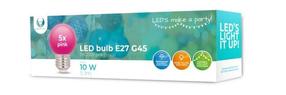 Spuldze Forever Light LED, G45, rozā krās., E27, 2 W, 5 lm, 5 gab.