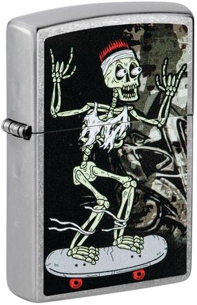 Šķiltava Zippo Skateboard Design 48911, sudraba krās./melna krās.