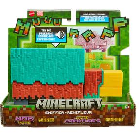 Интерактивная игрушка Mattel Minecraft Sniffer HXM85, 20 см, многоцветный