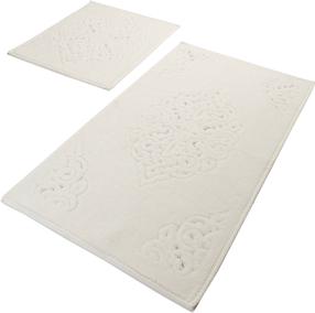 Vonios kilimėlių rinkinys Foutastic Ottoman 359CHL1653, balta sp./smėlio sp., 100 cm x 60 cm