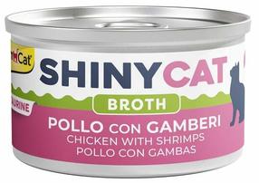 Влажный корм для кошек Gimcat Shinycat, курица/креветки, 0.07 кг