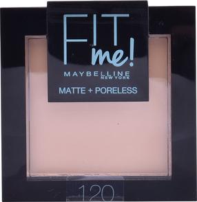 Kompaktne pulber Maybelline Fit Me Matte + Poreless, 120 classic ivory, 9 g