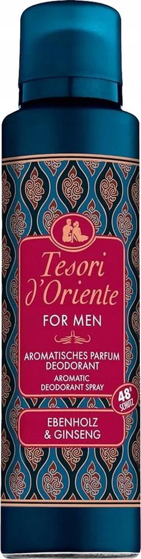 Meeste deodorant Tesori d`Oriente Ebony Wood & Ginseng, 150 ml