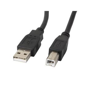 Laidas Lanberg USB / USB USB 2.0 A male, USB 2.0 B male, 1.8 m, juoda sp.