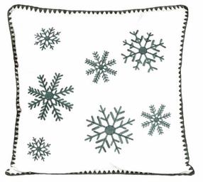 Kalėdinis dekoratyvinės pagalvėlės užvalkalas Homla Oriel, balta/žalia, 45 cm x 45 cm